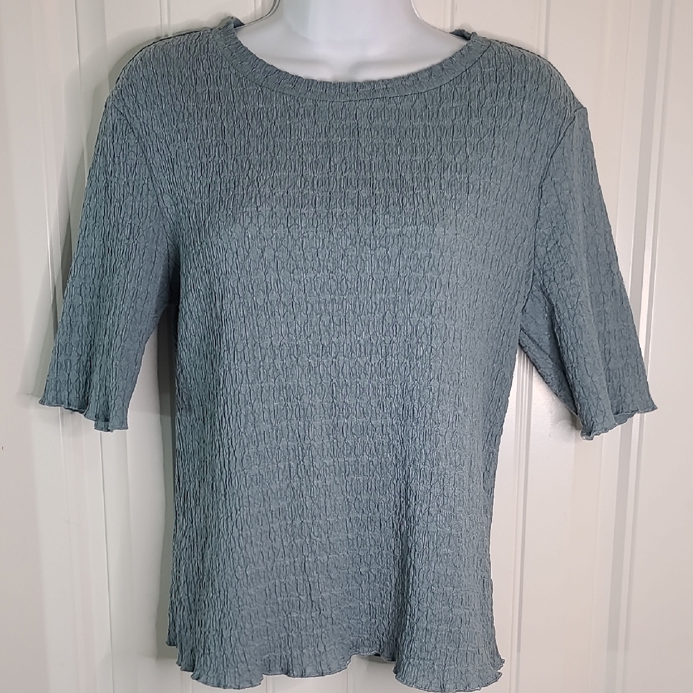Sanctuary Chic Gray Short Sleeve Top